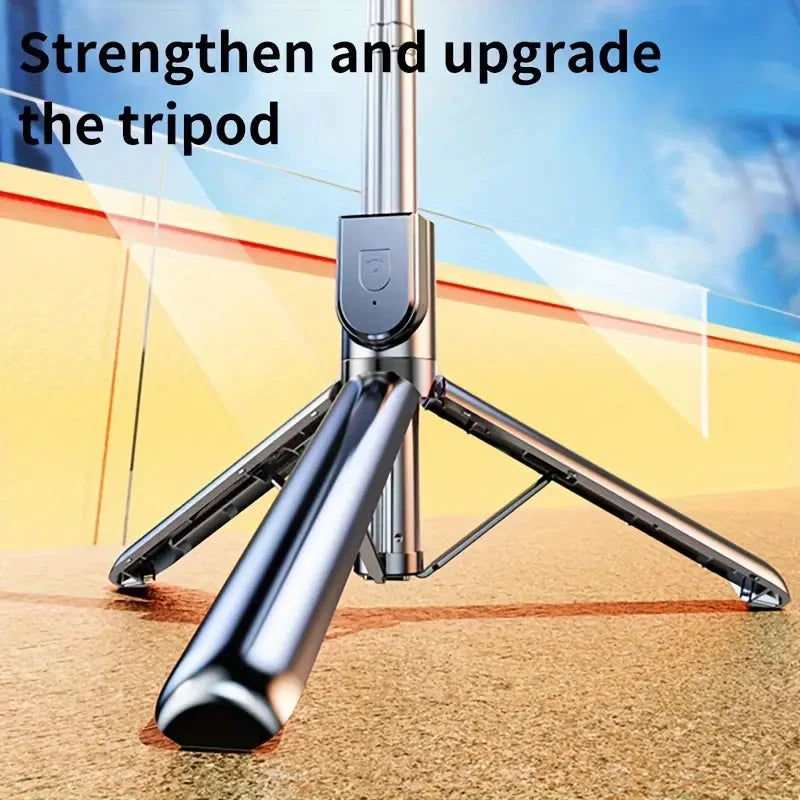 Telescopic Selfie Stick Tripod - Wireless Bluetooth remote control