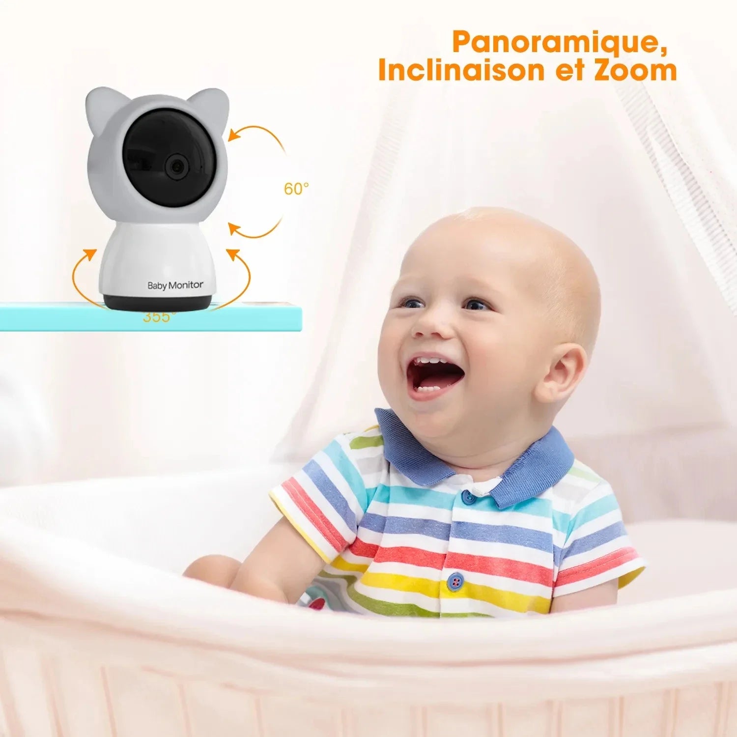 Baby Monitor - Temperature monitoring and built-in lullabies