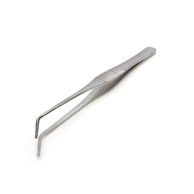 Unique Bargains Silver Tone Round Tip Straight Tweezers 16cm/6.2 Long Hand  Tool 