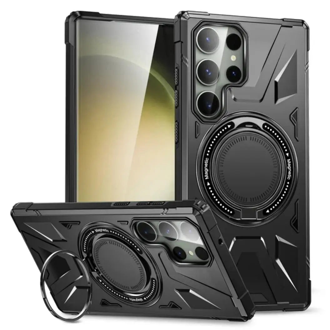 Shockproof Magnetic Ring Bracket Case For Samsung Galaxy S24 Series