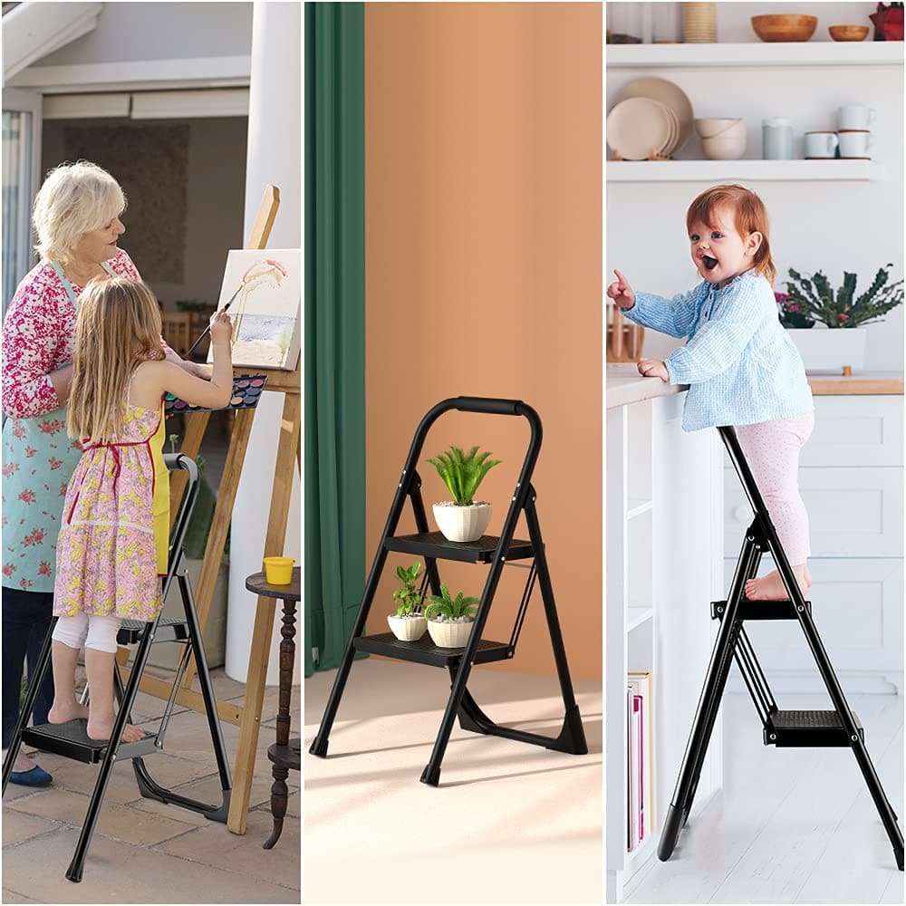 lightweight collapsible step ladder