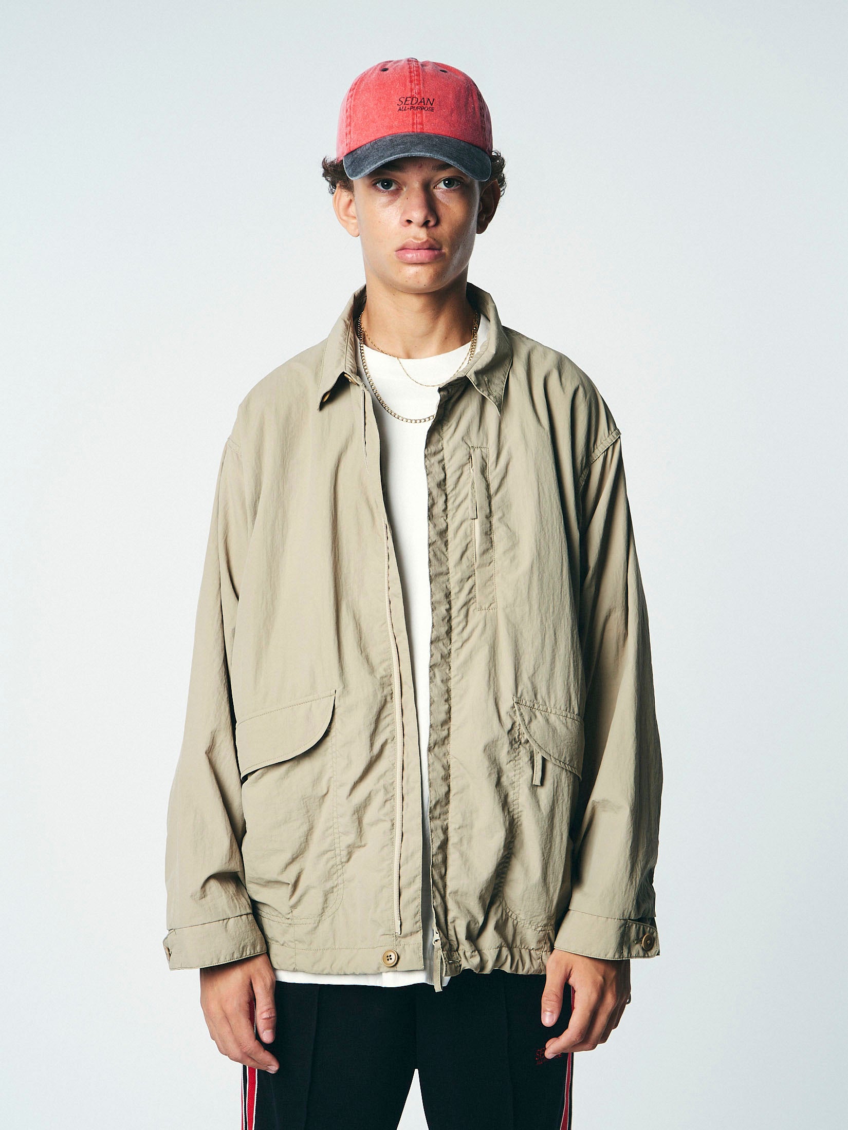 SEDAN ALL-PURPOSE BIG LIGHT JACKET Khaki | vuzelia.com