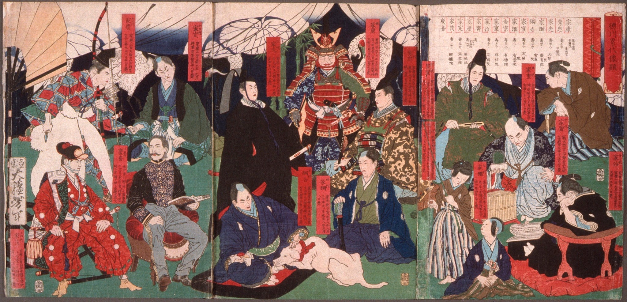 Title: Portraits of the Tokugawa Rulers Creator: Tsukioka Yoshitoshi Date Created: 19th century