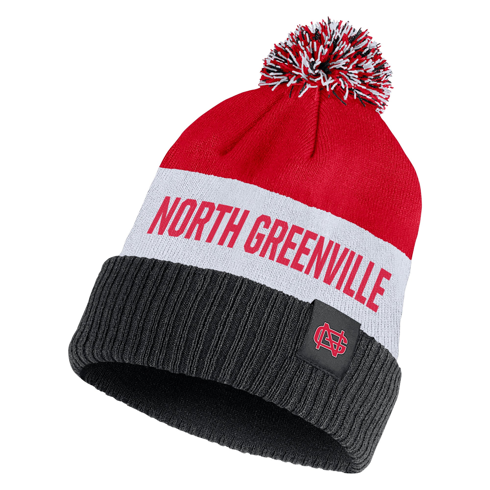 Classic Stripe Beanie by NIKE, Red (F22) - North Greenville University Ca product image