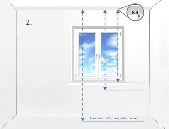 Vorhangschienen Deckenmontage – Erfahre hier, wie du die perfekte Vorhanghöhe ausmessen kannst
