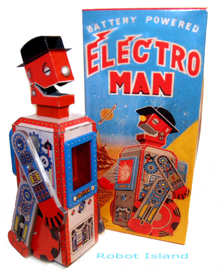 Electroman Robot Limited Edition Lithographed Metal Print