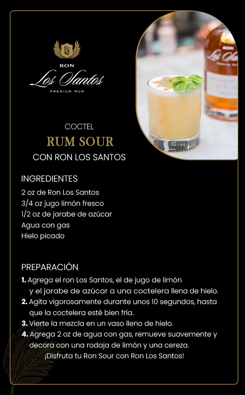 Rum Sour con Ron los Santos RonLosSantos