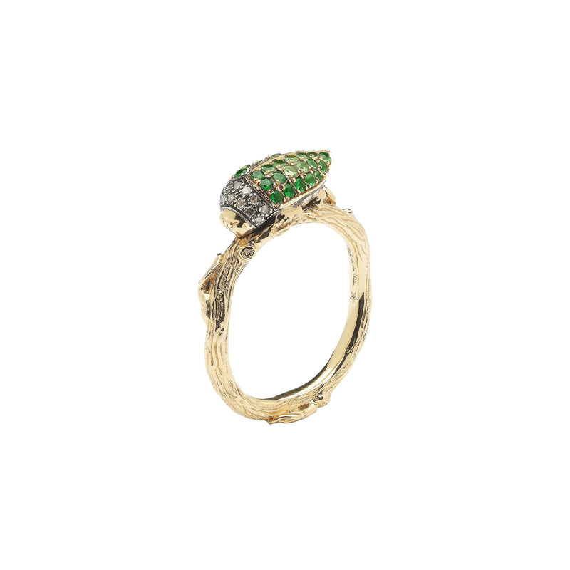 Scarab Ring Green Rings Bibi van der Velden