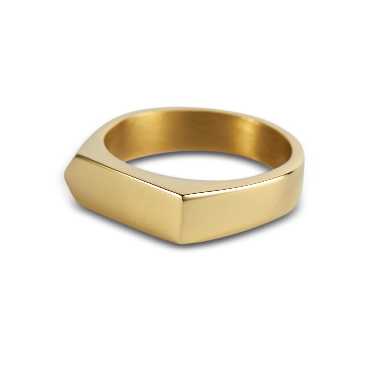 Men's Gold Bar Signet Ring | Etrnl