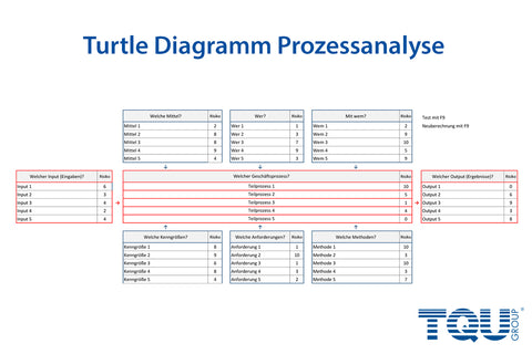 Turtle Diagramm Prozessanalyse