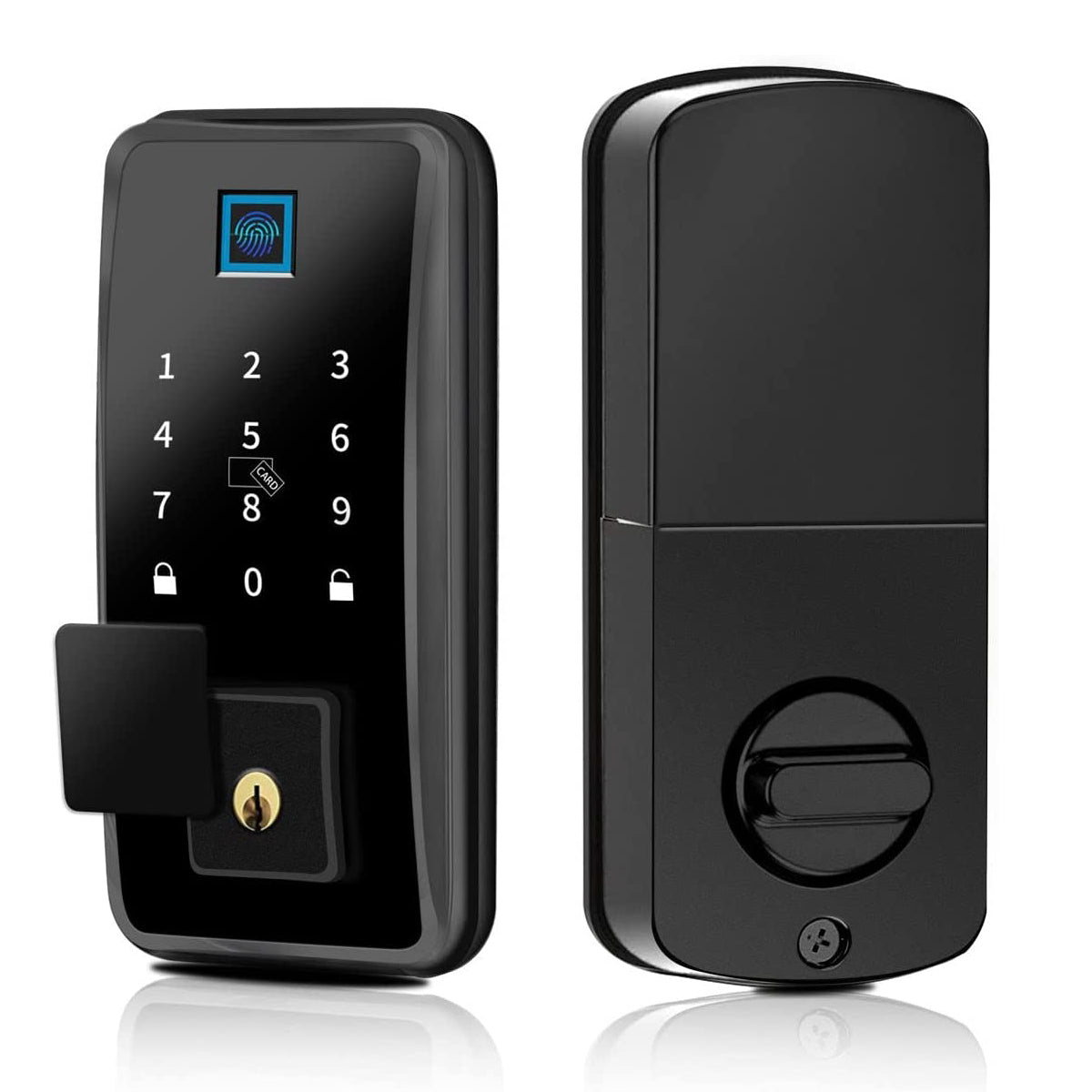 Smart Biometric Electronic Deadbolt,Keyless Entry Door Lock Front Door ...