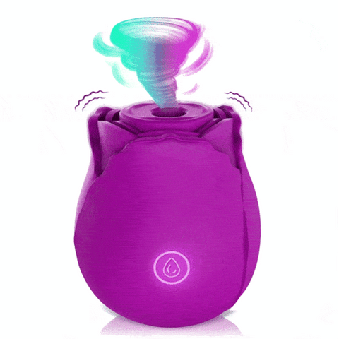 Purple Rose Suction Vibrator 7 Frequency Sucking Clit Massage Rose Toy-8