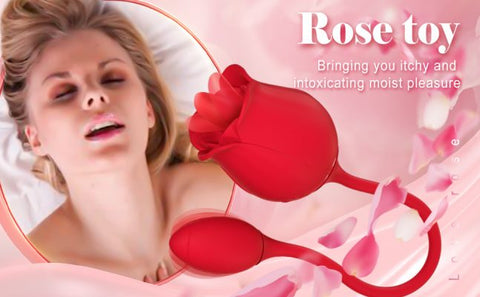 Rose Vibrator Tongue Licking Clitoris Stimulation Vibrating Rose-8