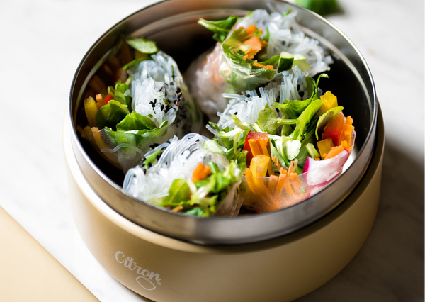 Fresh and healthy vegetable spring rolls