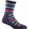 Darn Tough Womens Decade Stripe Micro Crew Midweight Sock with Cushion 1994