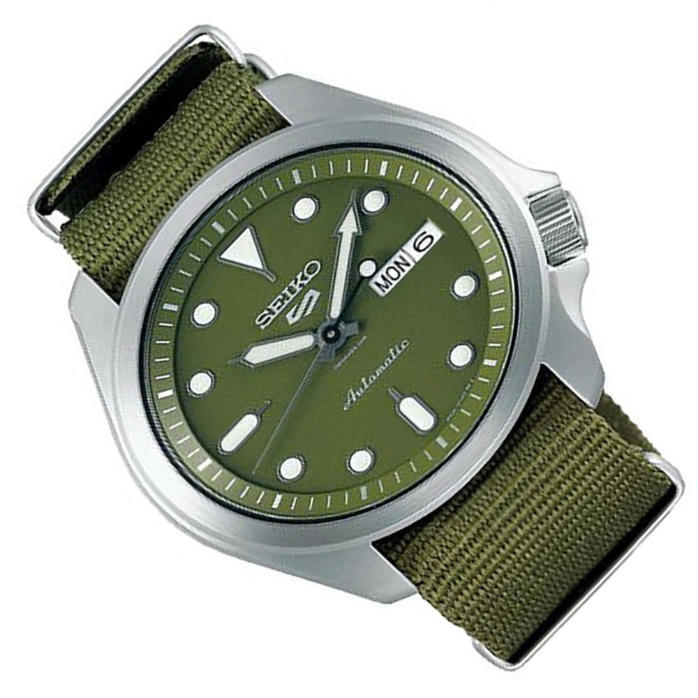 Seiko 5 Sports Green Men's Watch - SRPE65K1 – Mervis Brothers Jewellers