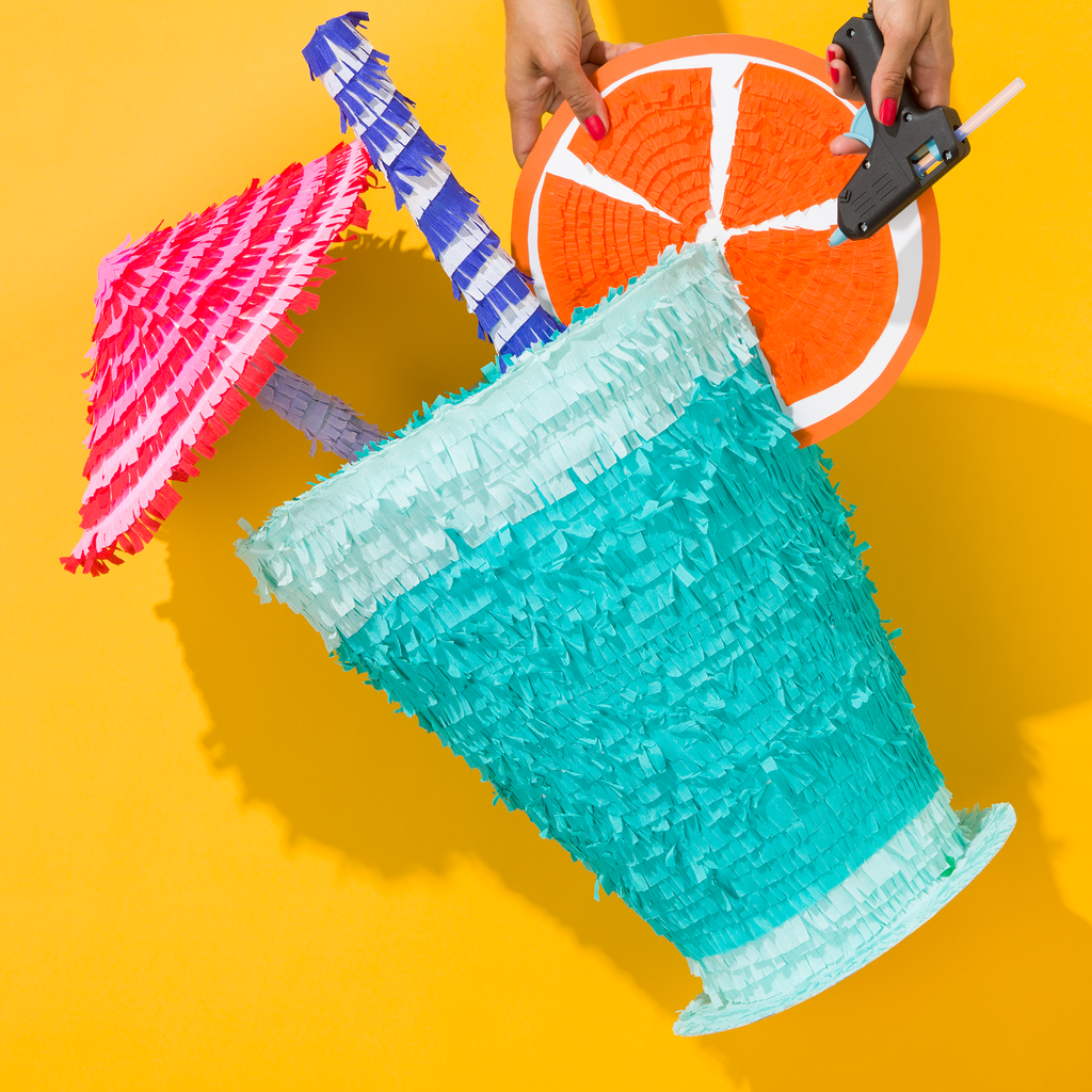 Step 7 of how to make a margarita pinata with kitiya palaskas