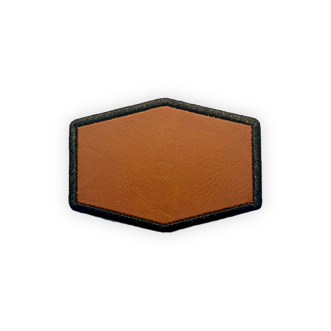 144 x Custom Leather Patches of Your Logo with Hydbond Adhesive