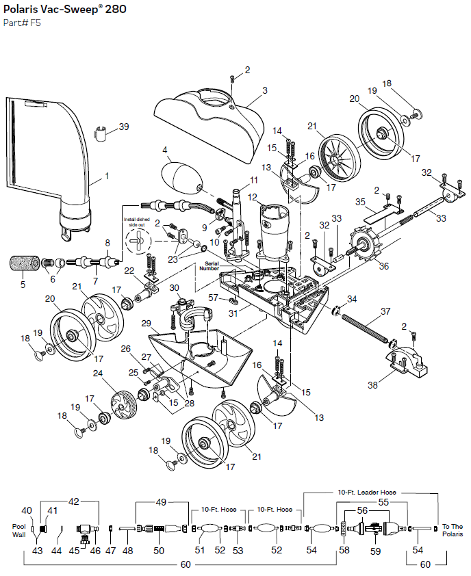 Turbine Bearing for Polaris Cleaner 180/280 C80 C-80 for Pentair