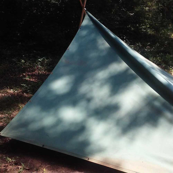 canvas tarp used for camping