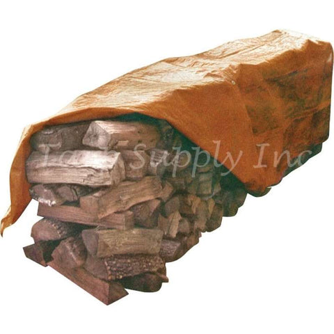 firewood brown poly tarp