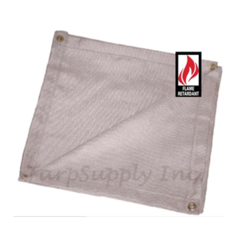 Flame Retardant White Poly Tarps