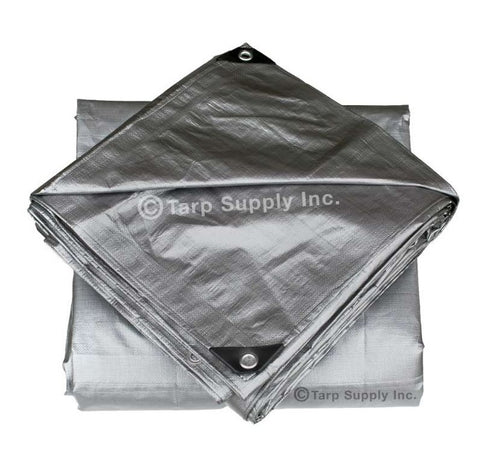 Heavy Duty Silver Poly Tarp