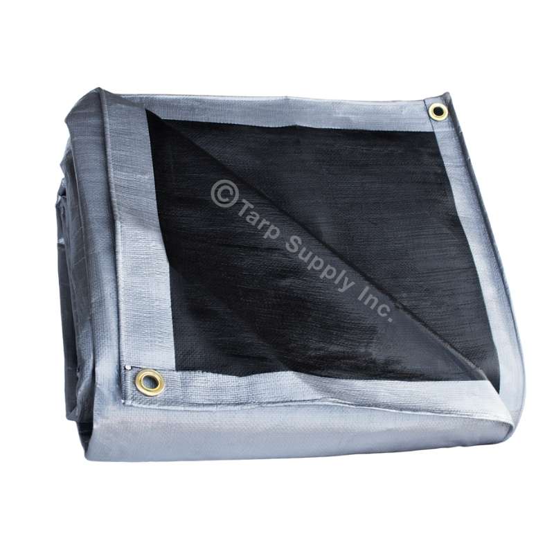 Super Heavy Duty Silver Black Poly Tarps