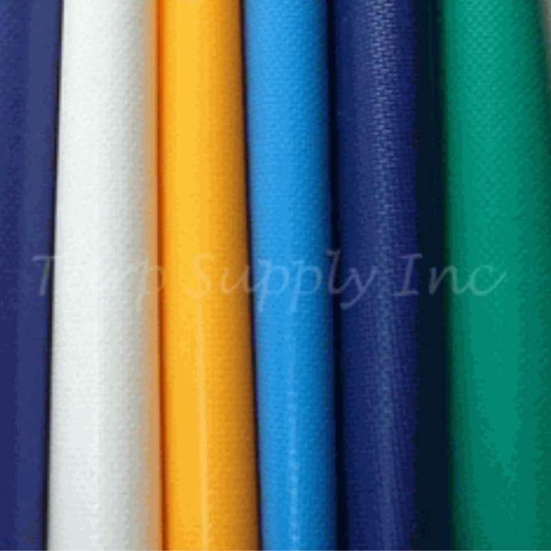 18 oz PVC-Coated Polyester Fabric (14x14, 1000D, Antimildew (White and  beige), UV Protector)
