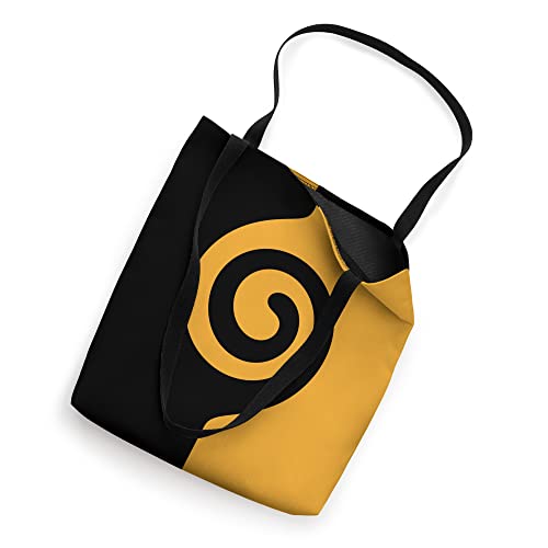 Yellow and Black Spiral Contemporary Minimalistic Tote Bag