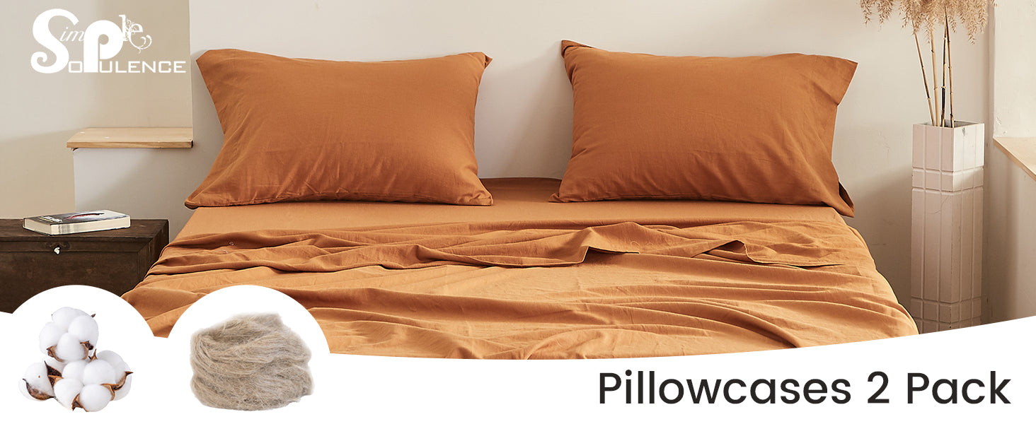 Simple&Opulence Pillowcases 2 Pack