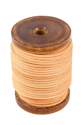 Leather string natural, 2mm, 20m