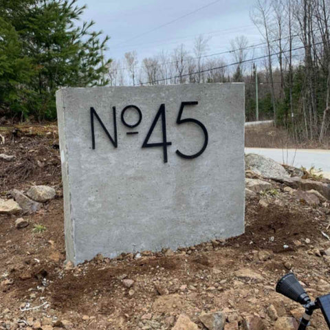 Place your address sign at the end of your driveway