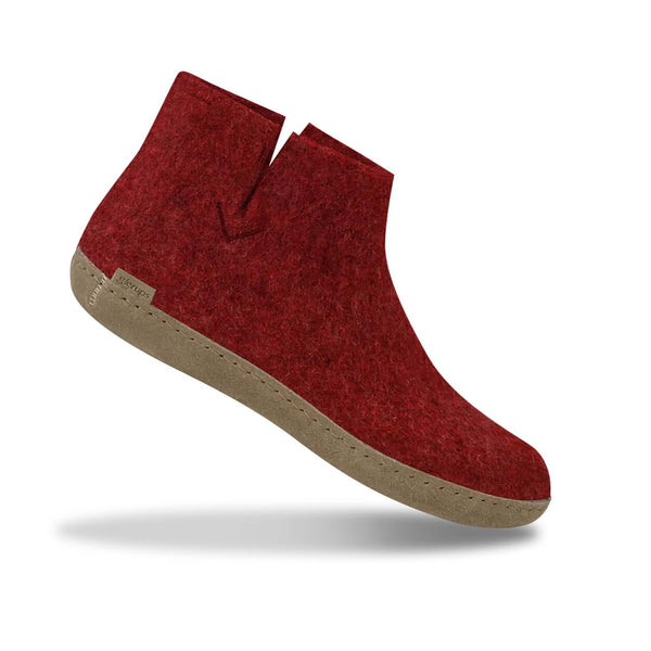 glerups Boot with leather sole Boot with leather sole Red