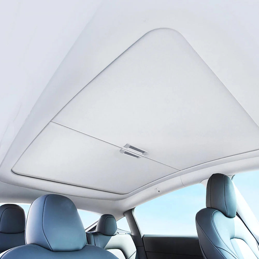 LECTRON Roof and Rear Sunshade Set for Tesla Model 3 - Double