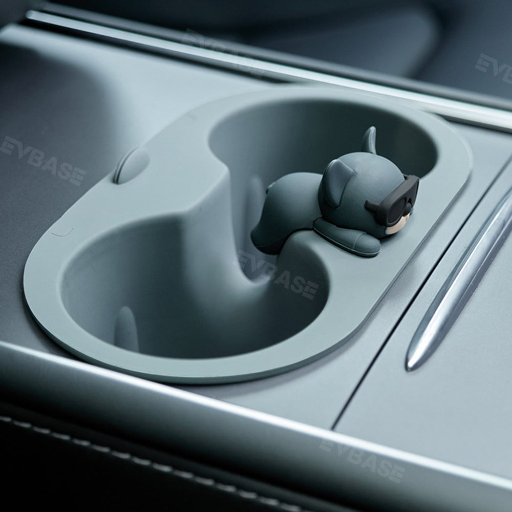 EVBASE Tesla Model X S Premium Center Console Cup Holder Insert -  EVBASE-Premium EV&Tesla Accessories