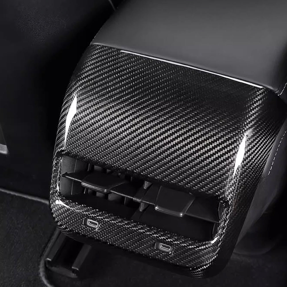 EVAAM® Matte Real Carbon Fiber Door Handle Cover for Tesla Model 3/Y  (2021-2023)
