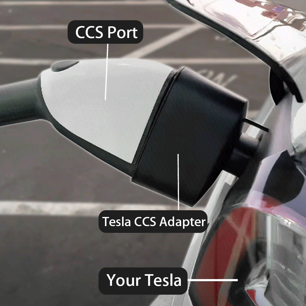 CCS2 to Tesla AC+DC Charger Adapter Charging Stations Accessories