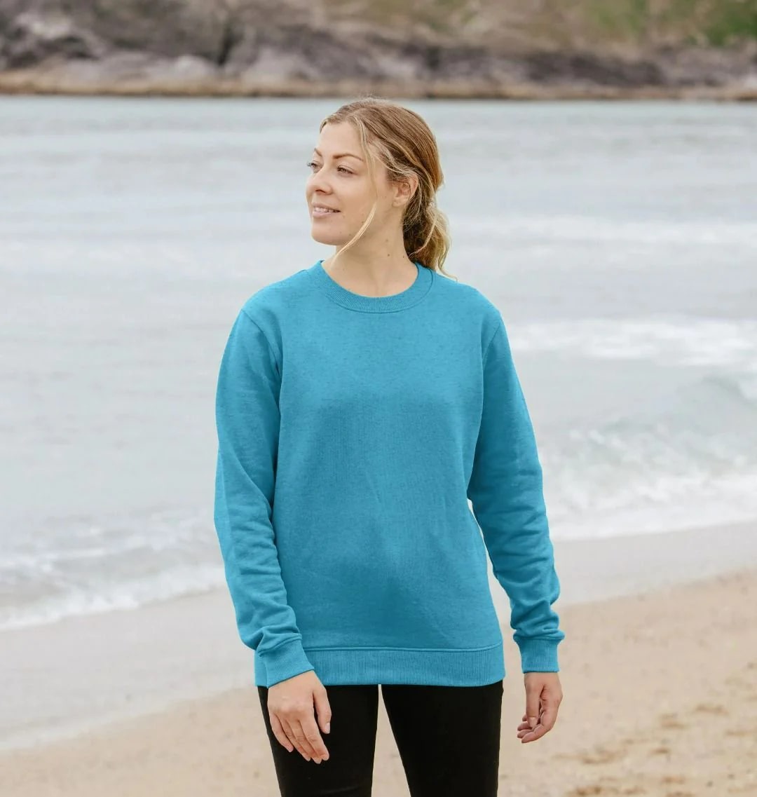 Women's Recycled Organic Cotton Sweatshirt_POMP Recycled Range