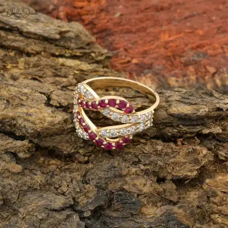 Five Stone Ruby and Diamond Ring in the Victorian Style – The London  Victorian Ring Co