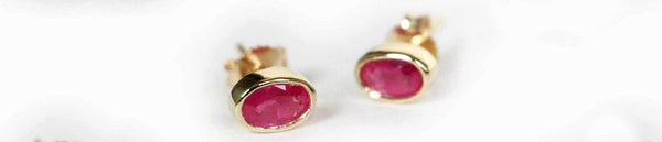 Adorning Ruby earrings at events
