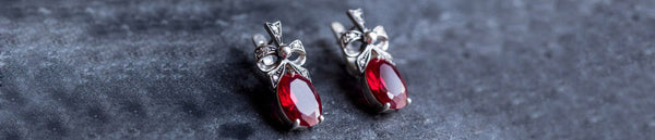 Styles of Ruby earrings