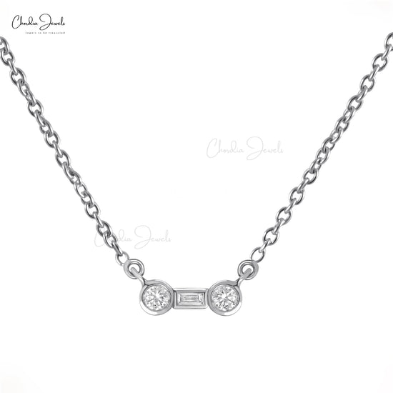 Platinum Bezel Set Diamond Pendant – Long's Jewelers