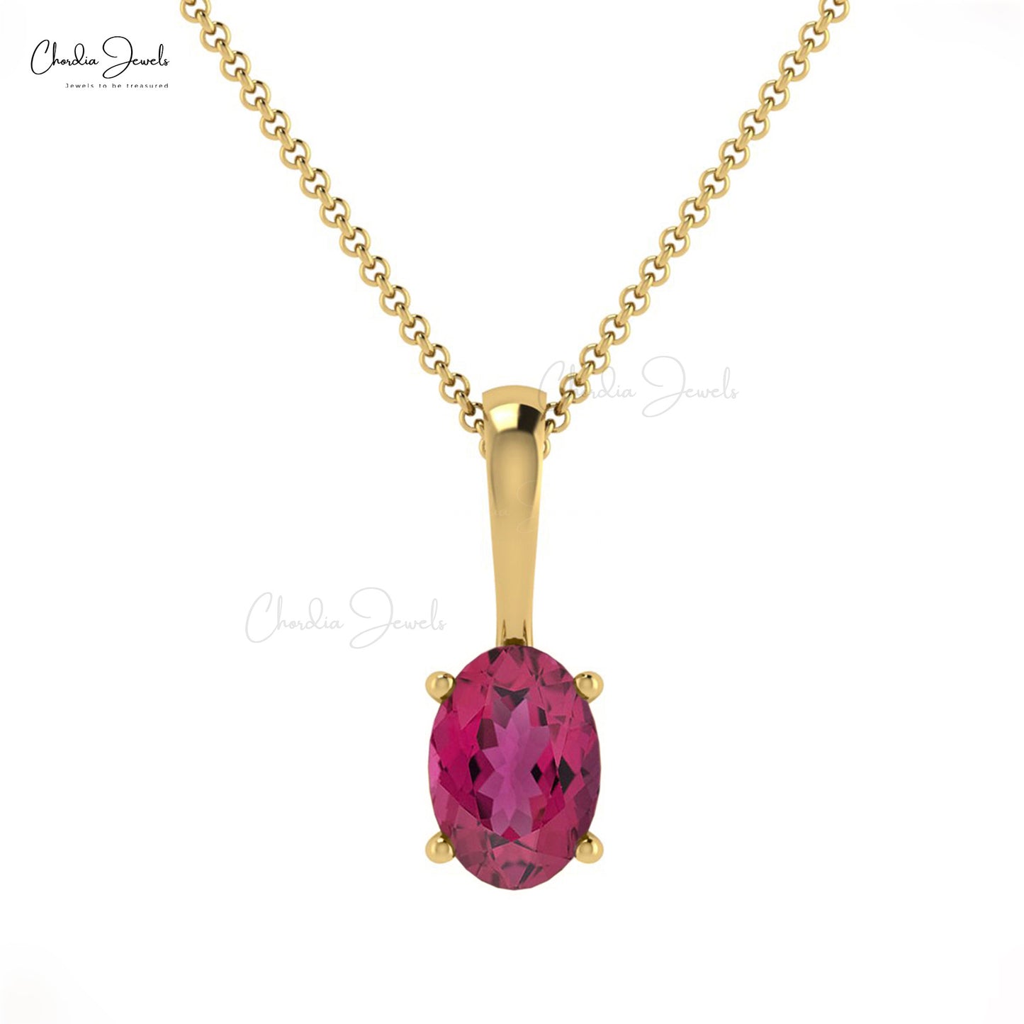 Trillion Pink Sapphire Pendant Necklace - Turgeon Raine