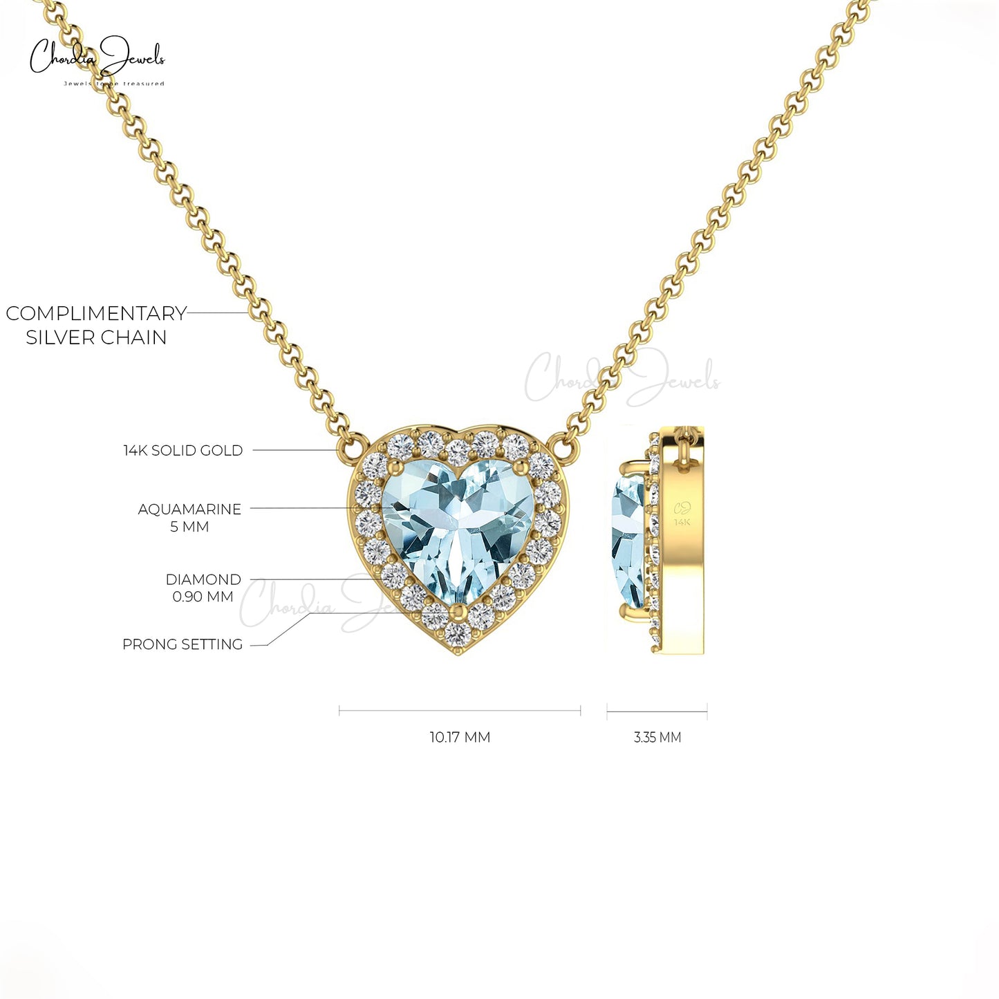 Sideways Sea Salt Aquamarine Gold and Silver Necklace — Simply Sterling  Designs