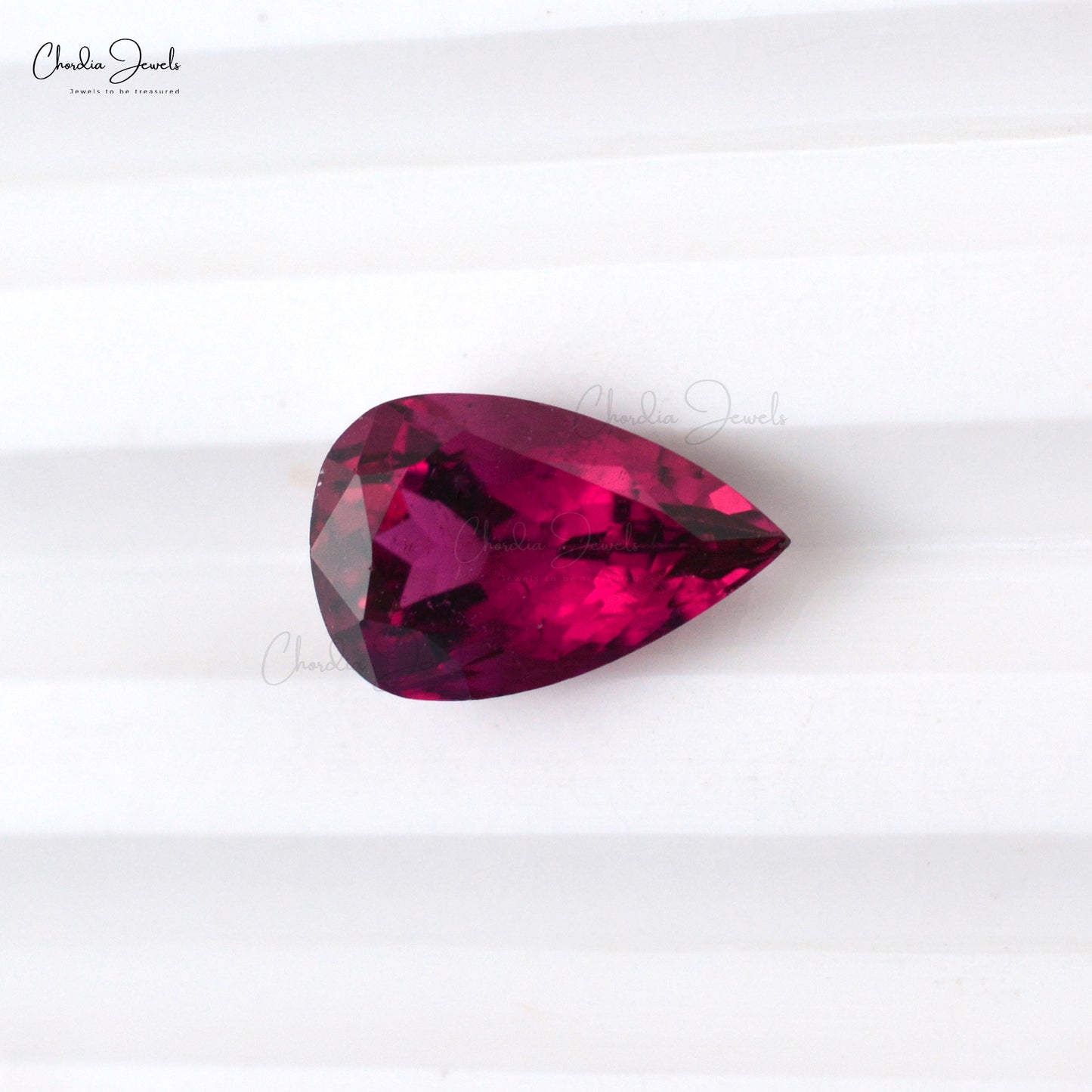 Oval Faceted AAA Rubellite Tourmaline 0.10 Carat Top Grade Gemstone fo