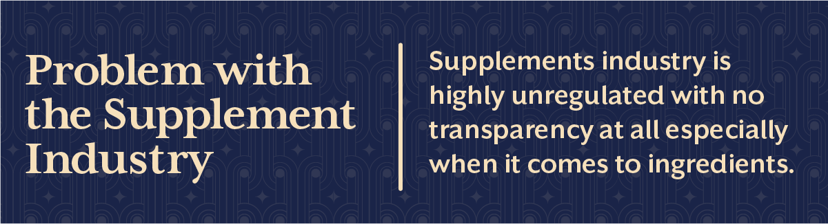 Problems with the Supplement Industry