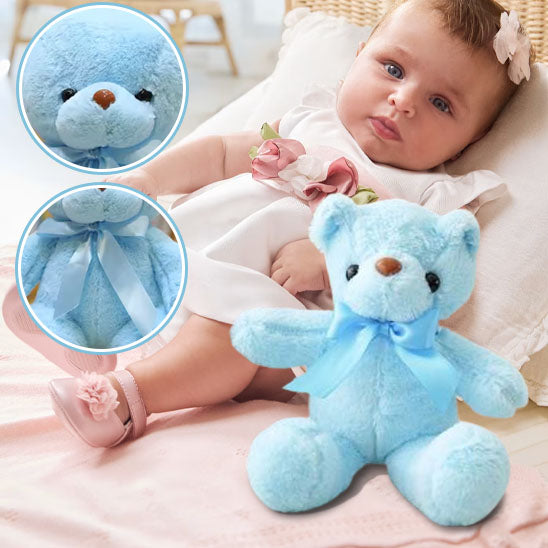 bebe-couche-avec-son-ours-en-peluche-mielou