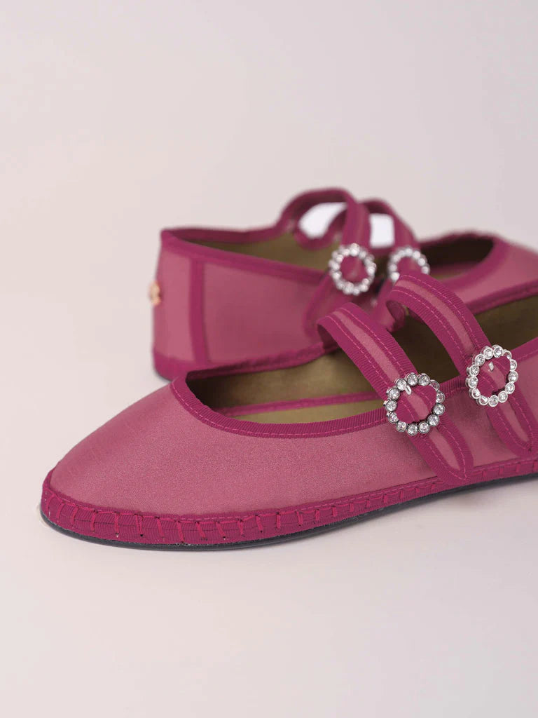 Double Lace Flamingo Black Material exterior: raso