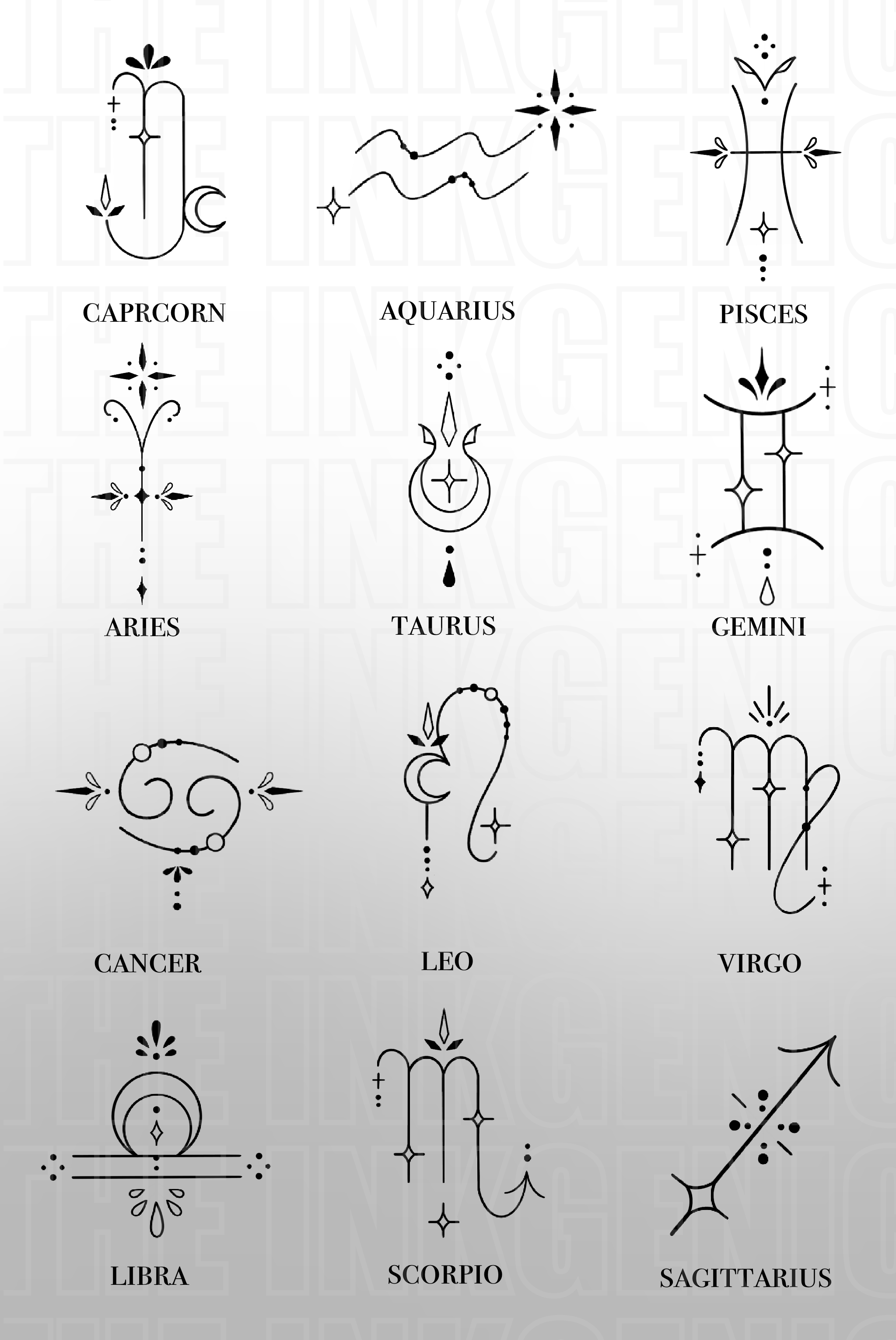 Creative Tattoo Ideas According To Your Zodiac Sign  INK ME TORONTO